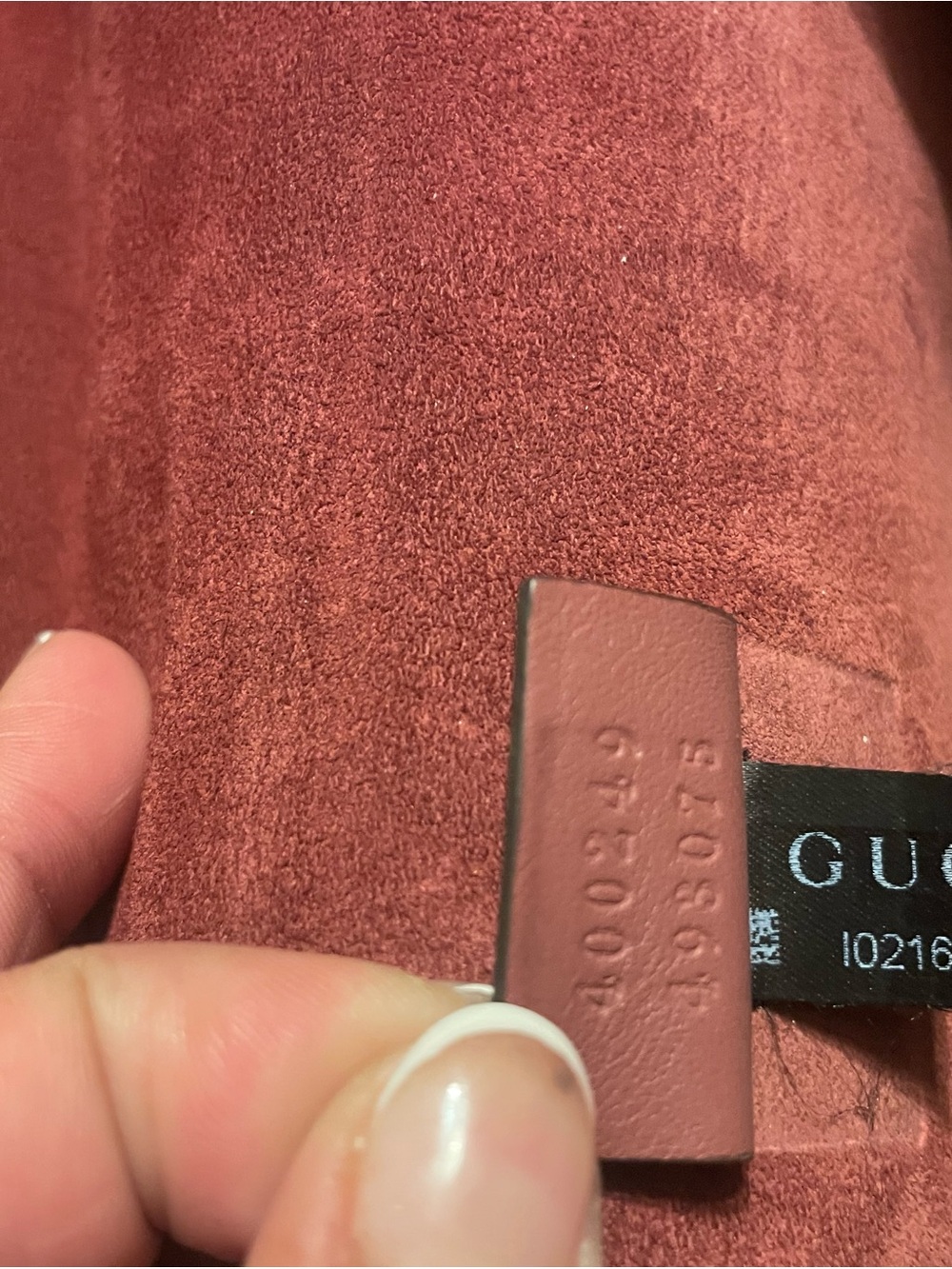 Gucci Beige GG Supreme Shoulder Bag with Pink Floral and Red Accents - Picture 6 of 12